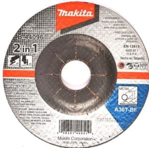 DISCO ABRASIVO 7/8"X4-1/2"X3.2mm 2EN1 CORTE Y DESBASTE