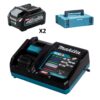 KIT MAKITA® XGT® BATERÍA BL4040(X2) 4.0AH + CARGADOR DC40RA + ESTUCHE MAKPAC 1