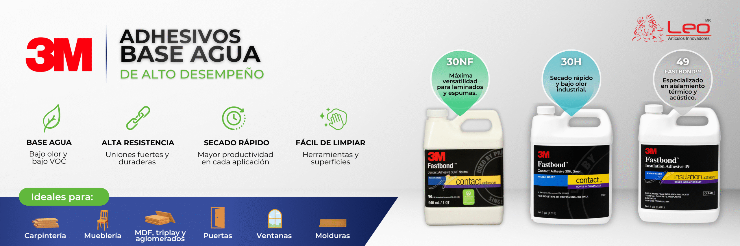 Adhesivos base agua